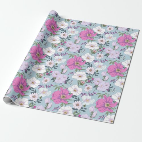 Spring Time Floral Pattern 12 _ Gift Wrap