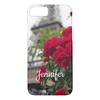 Spring time in Paris flowers Eiffel Tower iPhone 8/7 Case