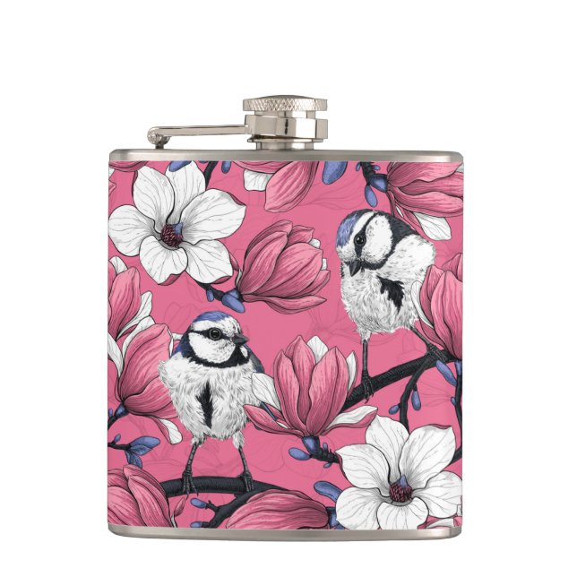Spring time in pink flask (Front)