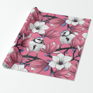 Spring time in pink wrapping paper