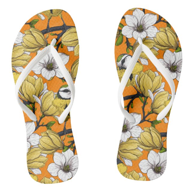 Spring time in yellow flip flops (Footbed)