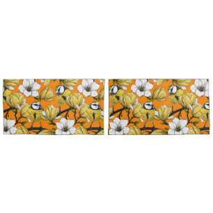 Spring time in yellow pillow case