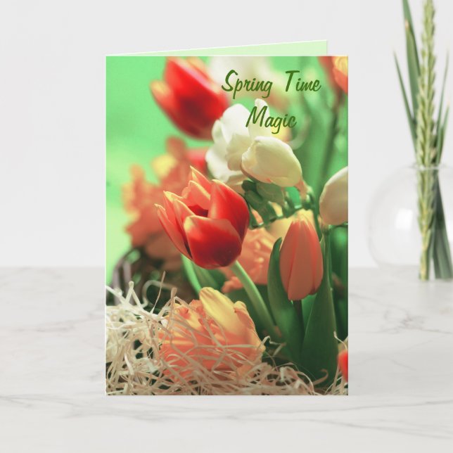 Spring Time Magic Holiday Card (Front)