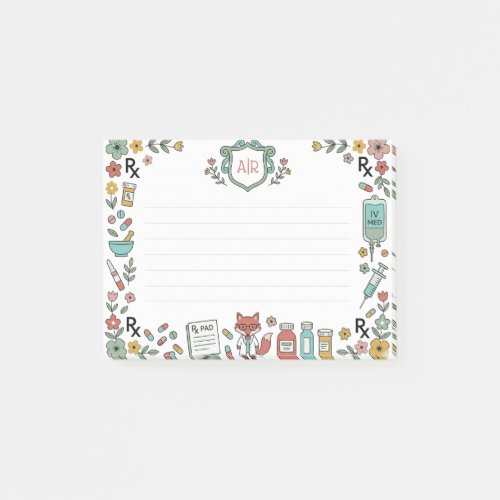 Spring Time Pharmacy Post-it Notes