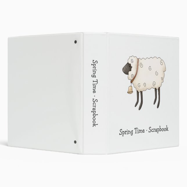 Spring Time · Sheep 3 Ring Binder (Background)