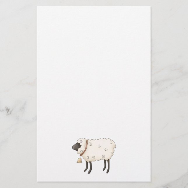 Spring Time · Sheep Stationery (Front)