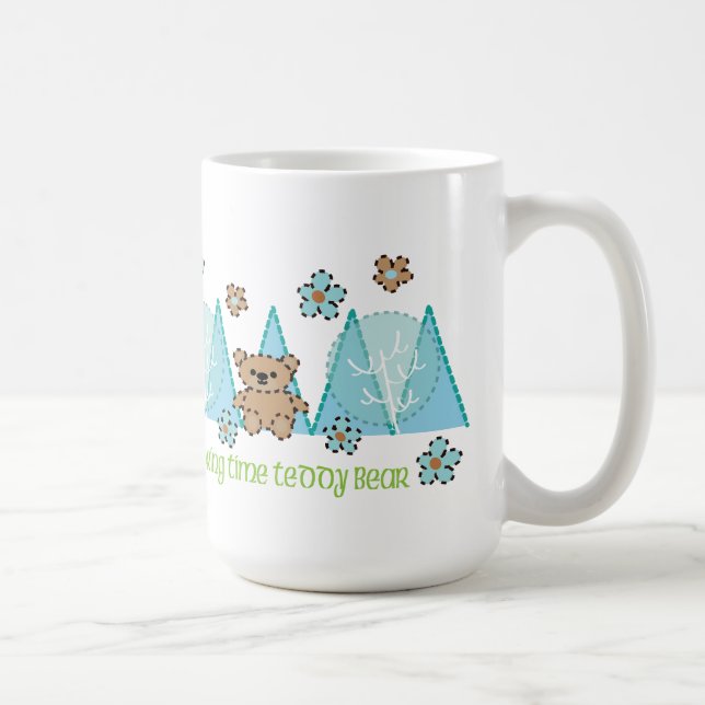 Spring Time Teddy Bear Coffee Mug (Right)