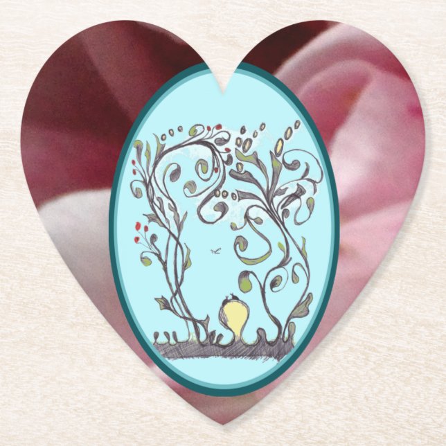 Spring Time Vines Just Wanna Have Some Fun Paper C Coaster (Front)
