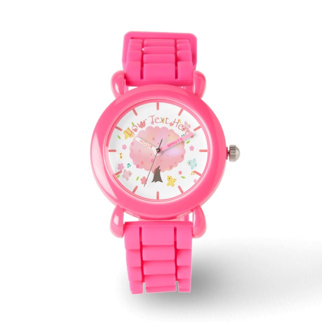 Spring Tree & Birds Custom Watch (Front)