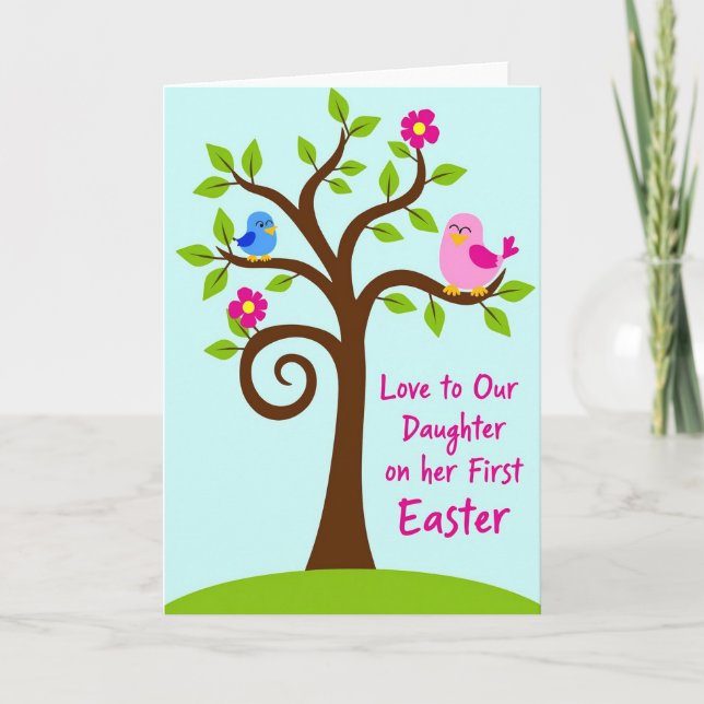 Spring Tree Daughter Easter Card (Front)