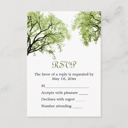 Spring Trees 2 - Rsvp Card