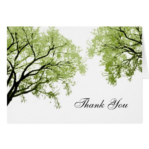 Spring Trees 2 - Thank You Card | Zazzle