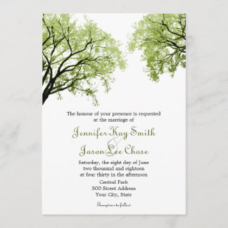 Spring Trees 2- Wedding Invitations