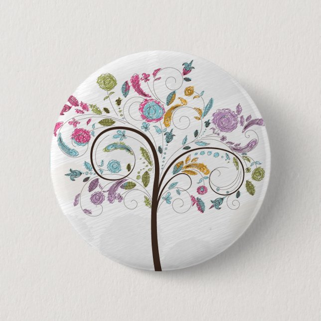 Spring Trees Button (Front)
