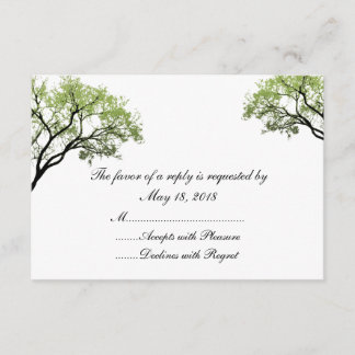 Spring Trees RSVP Cards