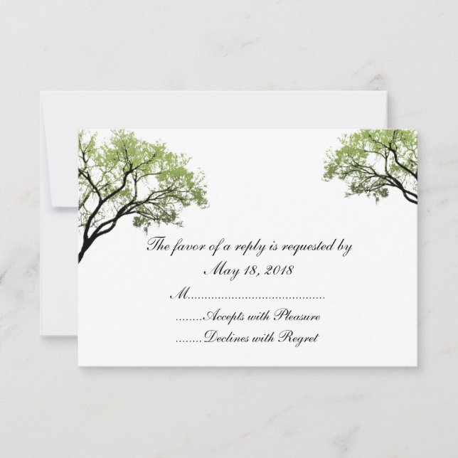 Spring Trees RSVP Cards (Front)