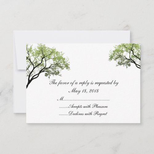 Spring Trees RSVP Cards