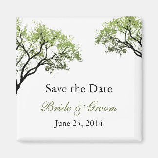 Spring Trees Save the Date Magnet