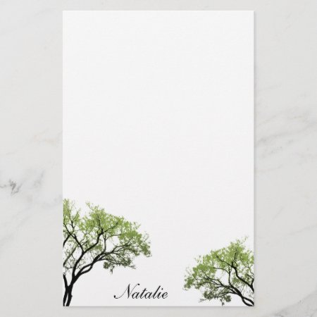 Spring Trees Stationery