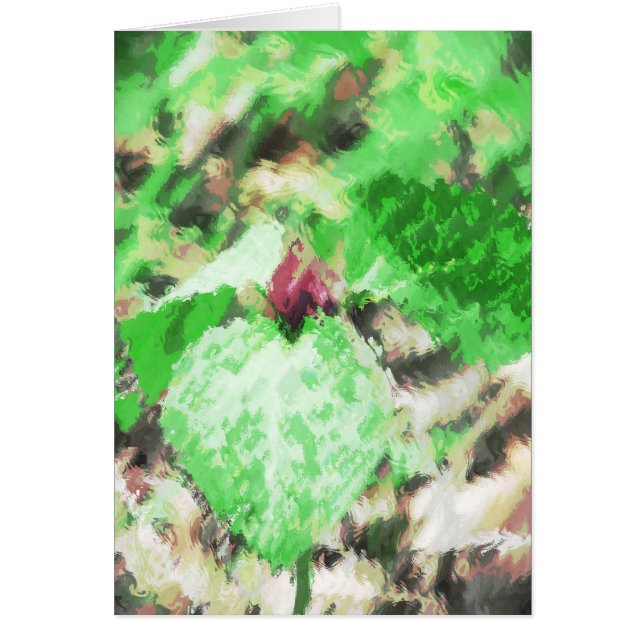 Spring Trillium WildflowerAll Occasions Greeting  Cards (Front)