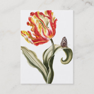 Spring Tulip   Floral Watercolor Business Card