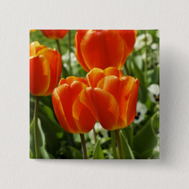 Spring Tulip Garden Button (Front)