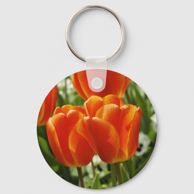 Spring Tulip Garden Keychain (Front)