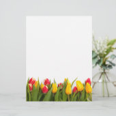 Spring Tulip Garden Letterhead (Standing Front)