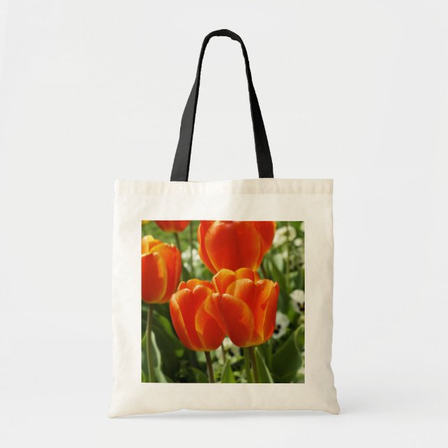 Spring Tulip Garden Tote Bag (Front)