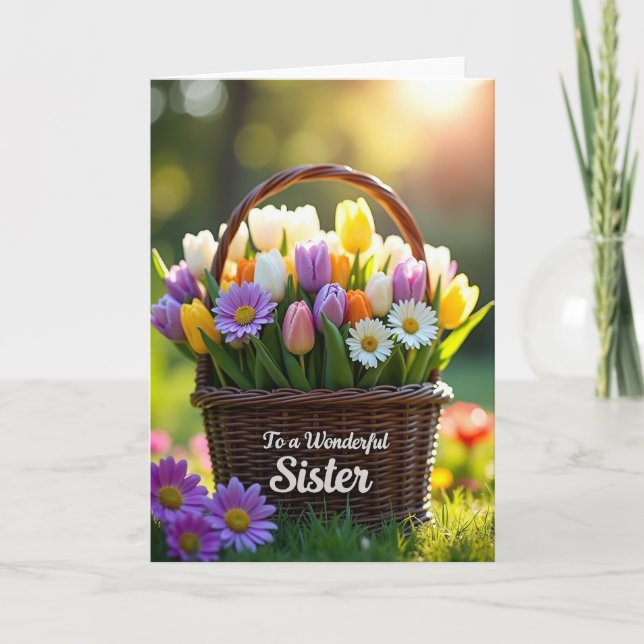 Spring Tulip Mothers Day Card (Front)