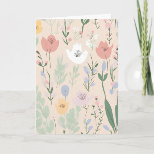 Spring Tulip Pattern Card