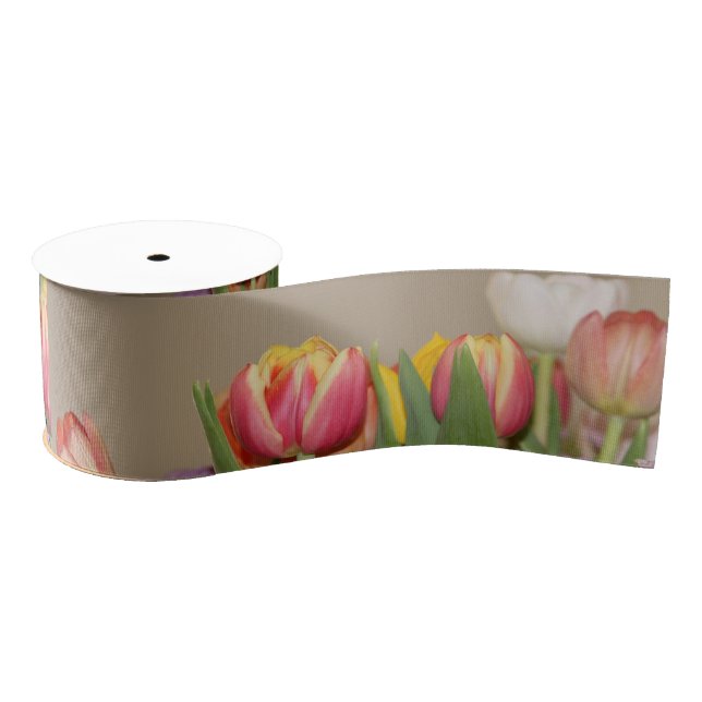 Spring Tulip Ribbon (Spool)