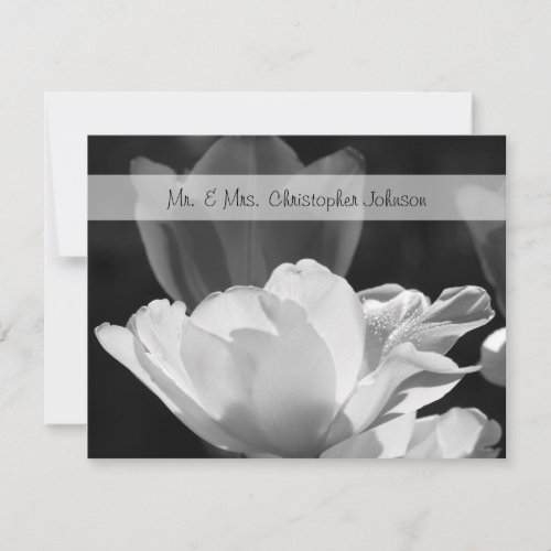 Spring Tulip Thank You Wedding Card Invitation