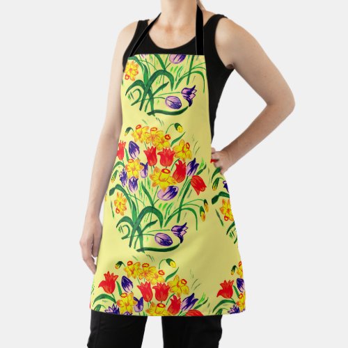 Spring Tulips  Apron