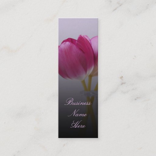 Customizable Spring Tulips Bookmark Business Cards