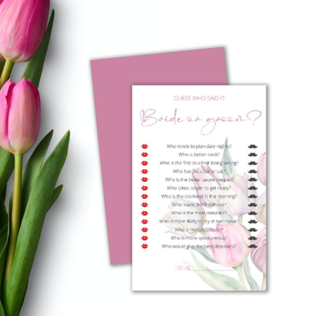 Spring tulips Bridal Shower Game (Creator Uploaded)