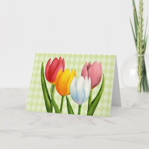 Spring Tulips Card