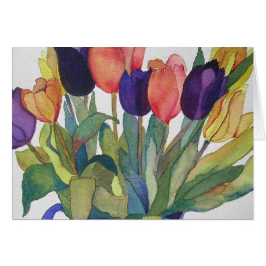 Spring Tulips Cards (Front Horizontal)