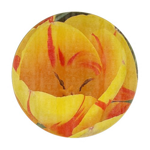 Spring Tulips Chopping Board