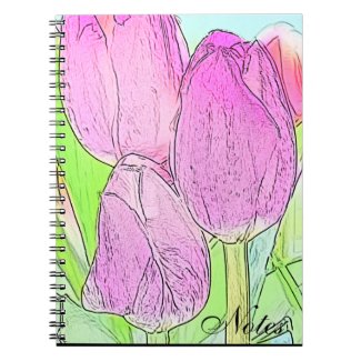 Spring Tulips Drawing Journals