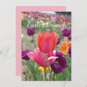 Spring Tulips Easter Brunch Invitation (Front/Back)