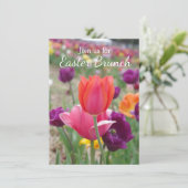 Spring Tulips Easter Brunch Invitation (Standing Front)