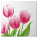 Spring Tulips. Easter Gift Ceramic Tiles<br><div class="desc">Spring Tulip Design Easter / Any Occasion Gift Ceramic Tiles. Matching cards and gifts  available in the Holidays / Easter Category of our store.</div>