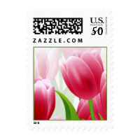Spring Tulips. Easter Postage Stamp