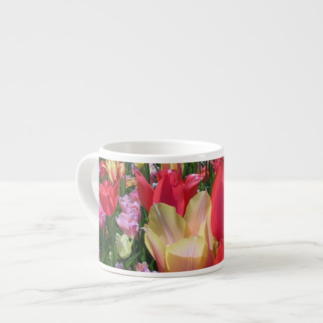 Spring Tulips Espresso Cup (Front Left)