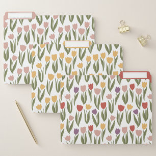 Spring Tulips File Folders