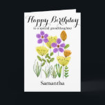 Spring Tulips Flower Happy Birthday Granddaughter Card<br><div class="desc">Spring Tulips Flower Happy Birthday Granddaughter Card</div>