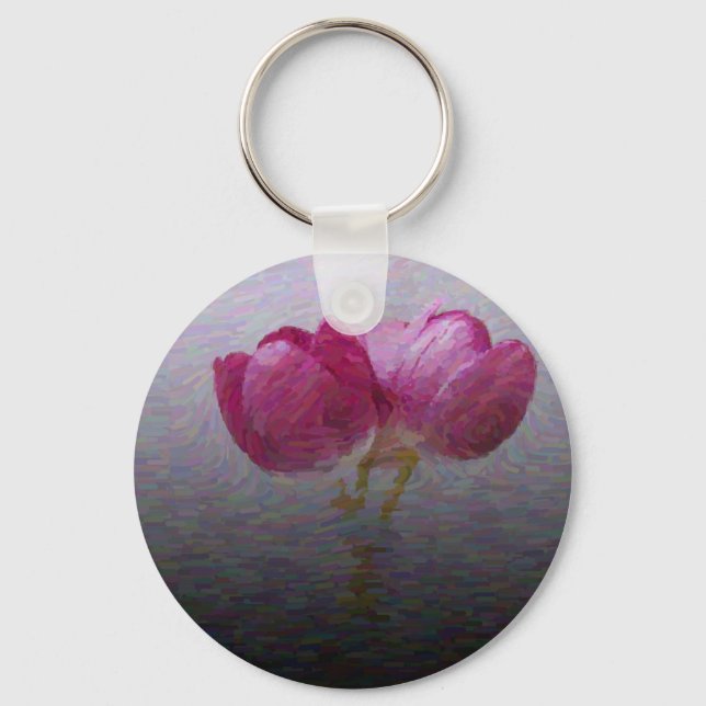 Spring Tulips Key Chain (Front)