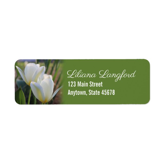 Spring Tulips Label (Front)