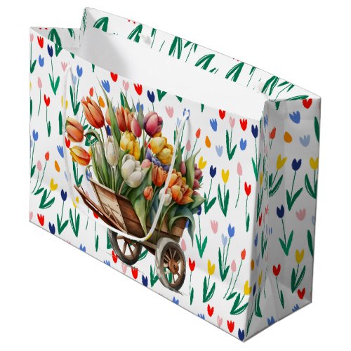 Spring Tulips  Large Gift Bag